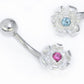 14g 3/8" Sterling Silver Small GRASP Belly Jewelry