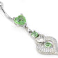 14g 7/16" Heart Peridot Belly Piercing Jewelry