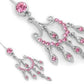 PINK Chandelier Dangle Piercing Jewelry for Belly Buttons 14g 7/16"