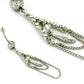 14g 7/16" Belly Button Navel Jewelry with Crystal Gems and Feather Charm Chains