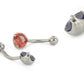Tilum 14g 7/16" Internal Titanium Prong Set Jewel Belly Button Ring