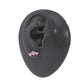 16g 5/16" Triple Pink Heart Steel Barbell — Detached End Ball