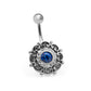 14g 7/16" Front View Belly Button Ring - Thumbnail Image