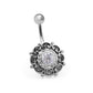 14g 7/16" Pink Belly Button Ring - Image