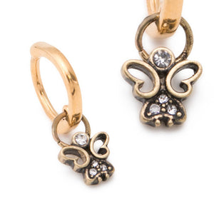 14g 3/8” Guardian Angel PVD Gold Clicker — Price Per 1 - Painful Pleasures