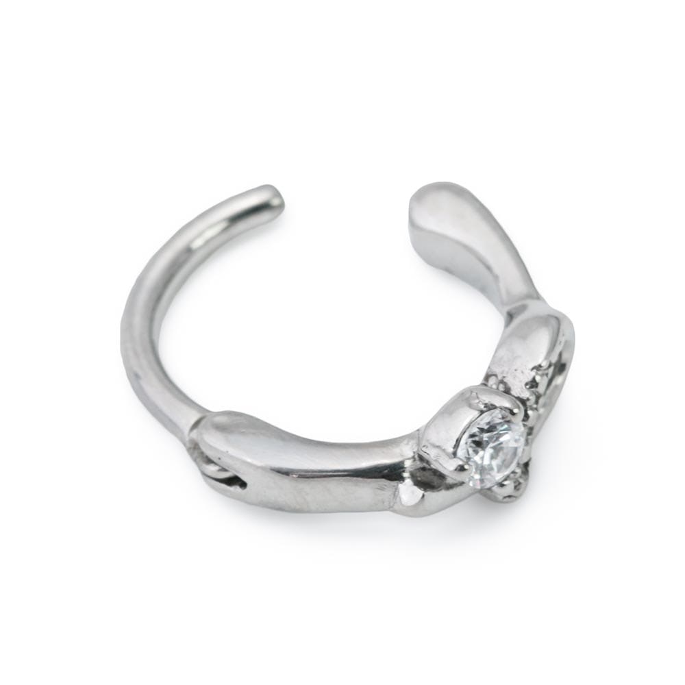 Asymmetric Loop Crystal Steel Clicker