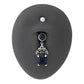 14g 3/8” Blue Prince’s Crown Dangle Belly Button Ring — Externally Threaded Top 5mm Ball