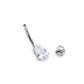 Tilum 14g Teardrop Jeweled Titanium Belly Button Ring