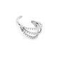 16g Faux Triple Jeweled Hoop Titanium Clicker — Price Per 1