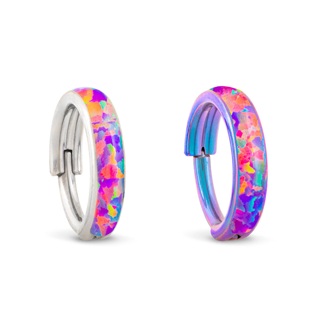 Tilum 16g Opal Cuff Titanium Clicker — Price Per 1