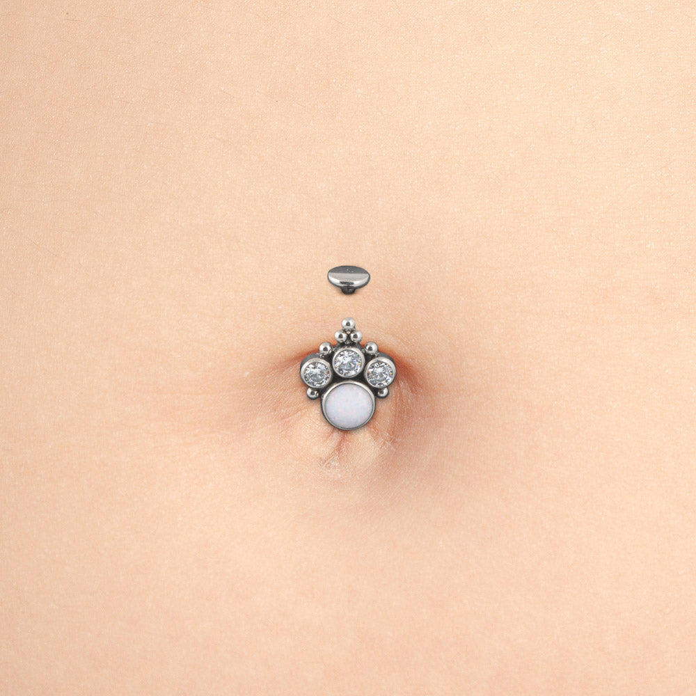 Tilum 14g 3/8” Internal Atlas Titanium Belly Button Ring