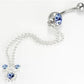 14g 7/16" Long Double Chain Dangle with Jewels Belly Button Ring