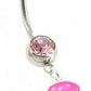 14g 7/16” McQueen Designer Skull Fashion Belly Button Ring