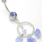 14g 7/16” Jeweled Playful Dangle Belly Button Ring