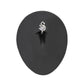 14g 3/8” Crystal Jeweled Swan Steel Clicker — "Click" Hinge Closure