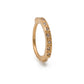 18g 3/8” Crystal Channel Gold Plated Clicker