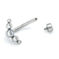 14g 7/16” Crescent Jewel Cluster Titanium Belly Button Ring