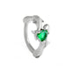 14g 3/8” Sea Green Dolphin Lovers Clicker Ring — Price Per 1