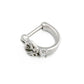 16g Winged Crystal Heart Clicker D-Ring — Price Per 1