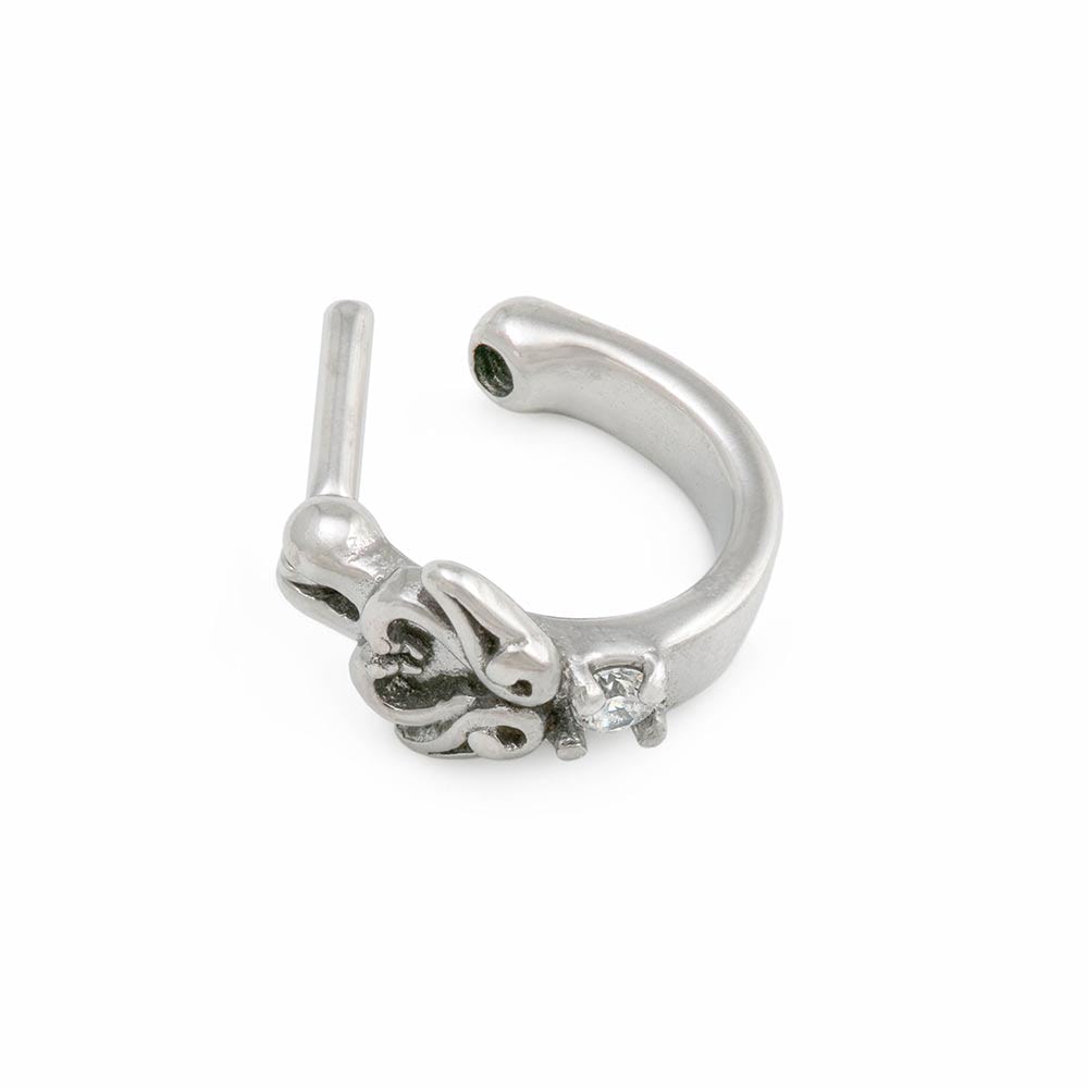 Winged Crystal Heart Clicker D-Ring (Thumbnail)