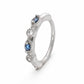 18g 3/8” Rhodium Plated Chain Link Jewels Clicker Ring