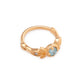 16g 3/8” Grecian Blue Jeweled Laurel PVD Gold Clicker — Price Per 1