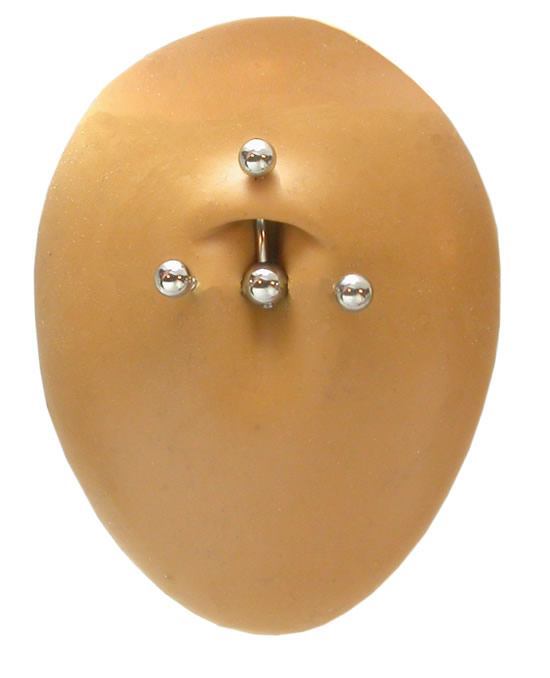 14g Multiple Tap Ball 4 Tapped Ends - 5mm 6mm or 8mm Balls - Price Per 1 Ball
