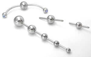 14g Multiple Tap Ball 180Âº  Ends - 5mm 6mm or 8mm Balls - Price Per 1 Ball - Painful Pleasures