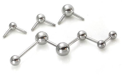 14g Multiple Tap Ball 90Âº  Ends - 5mm 6mm or 8mm Balls - Price Per 1 Ball - Painful Pleasures