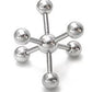 14g Multiple Tap Ball 6 Tapped Ends - 5mm 6mm or 8mm Balls - Price Per 1 Ball