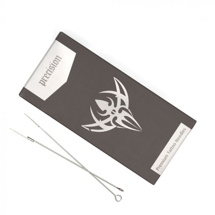 #8 Round Liner — Precision Needles — Box of 50 Premade Sterilized Tattoo Needles
