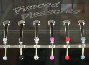 Acrylic Jewelry Display Racks for Painful Pleasures Display Case