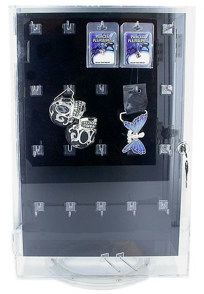 18” Double Sided Body Jewelry Display with J Hooks- Display Only