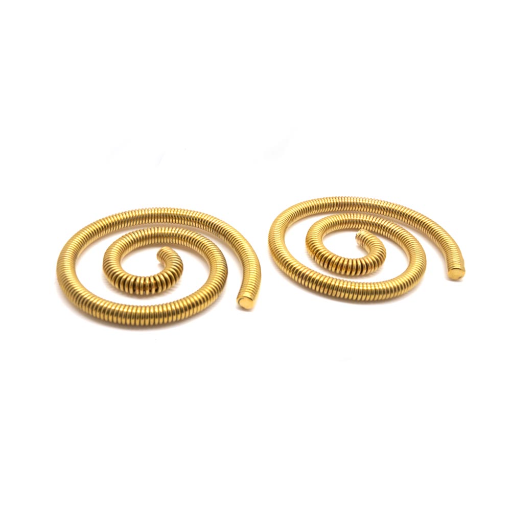 4g Brass Coil Springs Spiral Ear Weights — Price Per 2