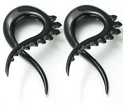 TWISTED PREHISTORIC Natural Horn Earrings Body Jewelry - Price Per 1