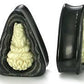 Kayu Areng Black Wood with 3D Goddess Inlay Tear Drop Plug - Price Per 1