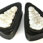 Kayu Areng Black Wood with 3D Goddess Inlay Tear Drop Plug - Price Per 1