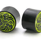 Waves Inlayed on Organic Horn Plug 6g - 1 1/4" - Price Per 1