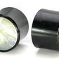 Carved Shell Inlayed on a Horn Plug Organic Body Jewelry 0g - 1 1/4" - Price Per 1