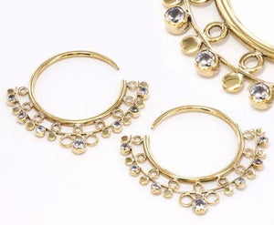 14g - 4g Bronze Indonesian EYO Hoop Earrings - Price Per 2 - Painful Pleasures