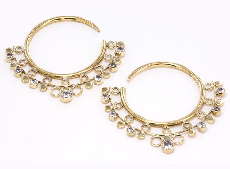 14g - 4g Bronze Indonesian EYO Hoop Earrings - Price Per 2