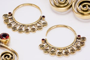 14g - 4g Bronze Indonesian EYOTA Hoop Earrings - Price Per 2 - Painful Pleasures
