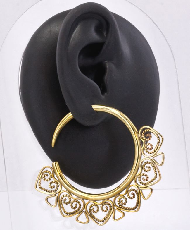 14g - 4g Bronze Indonesian OTA Hoop Earrings - Price Per 2