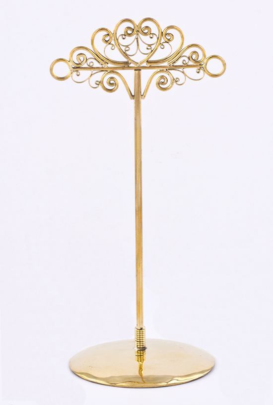 Filigree Heart Bronze Jewelry Display