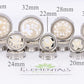 MOON SYNTHESIS PLUGS Double Flare Steel and Bone - 20mm - 34mm - Price Per 1