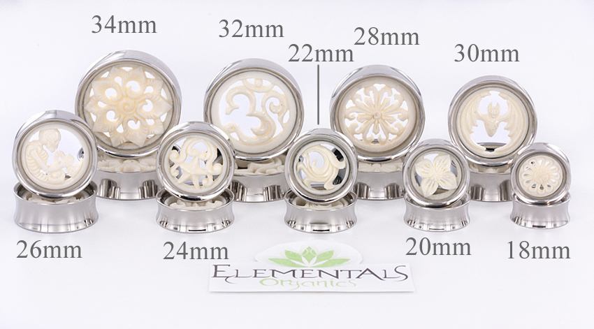 Skeleton Bone - SYNTHESIS PLUGS 18mm - 34mm - Price Per 1