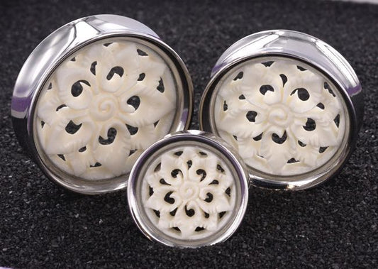 FLOWER Bone - SYNTHESIS PLUGS 18mm - 34mm - Price Per 1