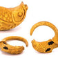 KOI FISH SPIRAL Jackfruit Wood Body Jewelry 3mm - 10mm - Price Per 1