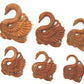 SARASWATI Swan Red Saba Wood Hanger 3mm-10mm - Price Per 1