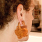 SARASWATI Swan Red Saba Wood Hanger 3mm-10mm - Price Per 1